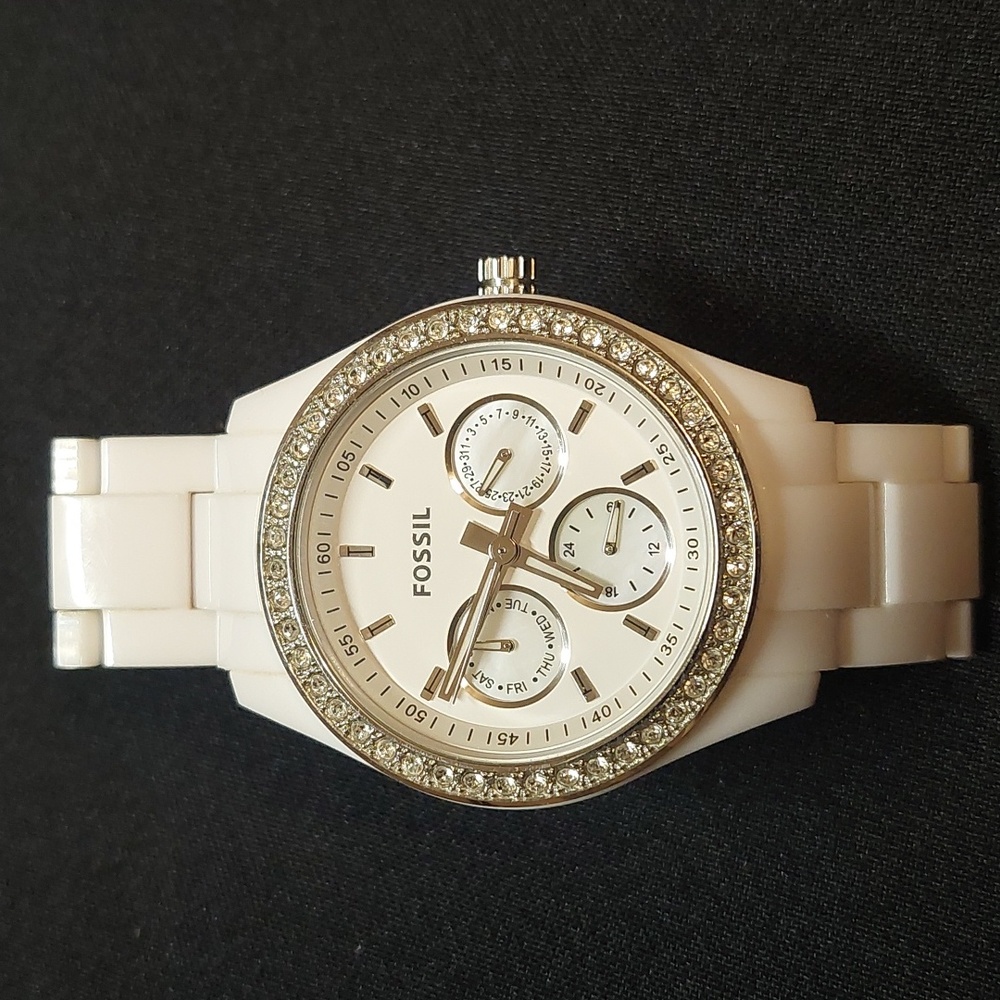 Fossil Womens White watch